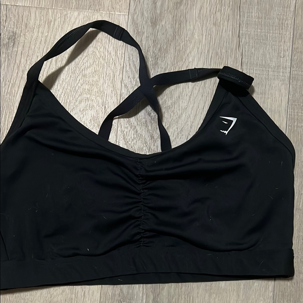Black Racerback Sports Bra with Medium Support